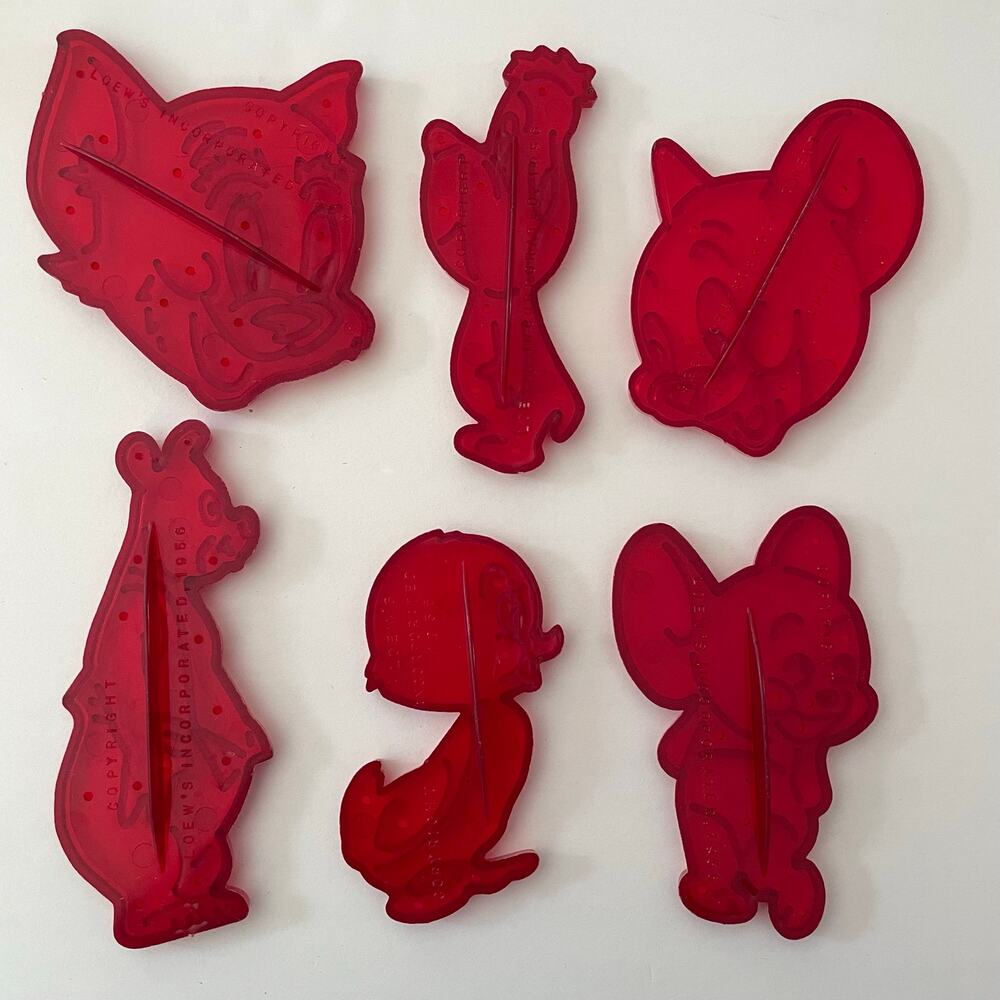 Vintage MGM Cartoon Cookie Cutters 1956 Tom & Jerry and Friends
